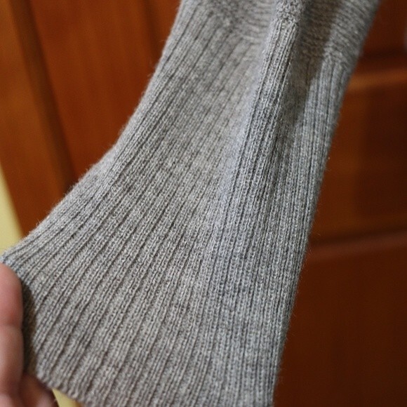 Eileen Fisher Gray Alpaca High Low Cardigan Sweater Set Medium - Picture 4 of 16